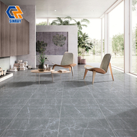 Carreaux de porcelaine modernes pour intérieur de villa, surface brillante antibactérienne, imitation pierre 9 mm, résistants aux acides, pour appartement, salle de bain, hall
