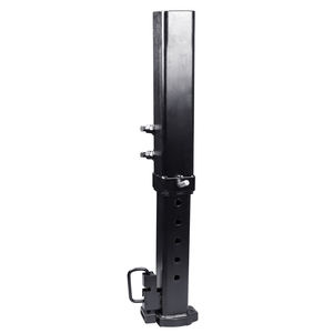 Adaptateur de <span class=keywords><strong>remorque</strong></span> à col de cygne robuste, capacité de 25 000 livres, 6 trous, acier noir poudré, tube carré, boule de 2-5/16 pouces, remorques - Product Image 4