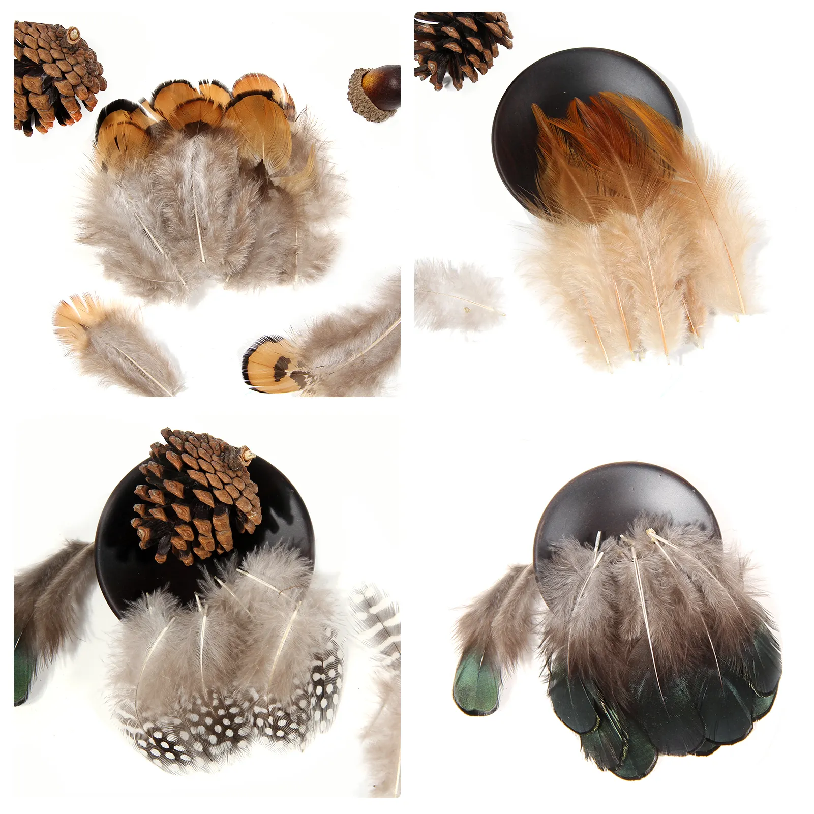 Naturale 8 tipi di vendita calda piume fagiano portafogli cappello decorazione artigianato sfuso di piume di fagiano di alta qualità