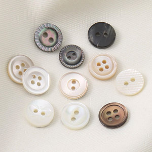 Tùy Chỉnh Tự Nhiên Vỏ Nút Cho Áo Sơ Mi Trắng 18L 16L Vòng 4 Lỗ Mô Hình May Nút Ngọc Trai Nút Cho May Áo Sơ Mi - Product Image 4