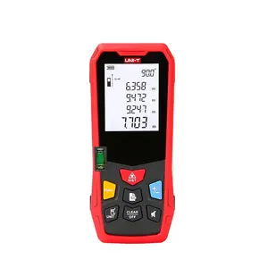 UNI-T 50m lazer mezura mesafe ölçer 40m LM40 LM50 LM60 telemetre şeffaf LCD ekran iç dış tasarım