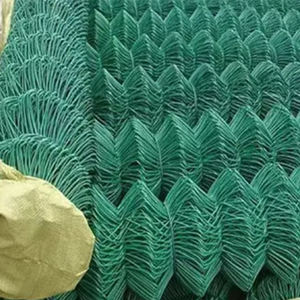 8 kaki 9 Gauge galvanis pagar Berlian Tautan kawat topan pagar 8 kaki 6 kaki Chainlink pagar Pvc hitam rantai berlapis gulungan pagar - Product Image 4