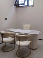 Bureau de consultation beauté médicale réception et négociation bureau de salon de beauté moderne simple lumière luxe rock board desk