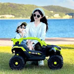 Voitures électriques rechargeables tout-terrain pour enfants de 3 à 12 ans, <span class=keywords><strong>petites</strong></span> roues en plastique avec musique, lumières et télécommande - Vente chaude - Product Image 4