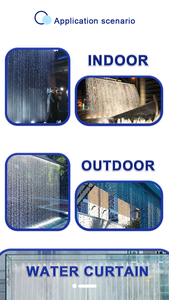 Water Crown 304 Stainless Steel <b>LED</b> Water <b>Curtain</b> Feature for Mall /Outdoll/ Family Landscape - Product Image 6