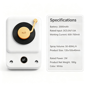 Nouvel humidificateur créatif en forme <span class=keywords><strong>de</strong></span> disque, portable, sans fil, USB, double pulvérisation, <span class=keywords><strong>brumisateur</strong></span>, mini diffuseur d'air <span class=keywords><strong>de</strong></span> voyage - Product Image 6