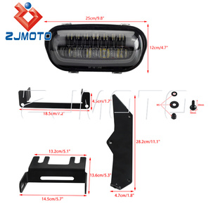 Máscara de motocicleta con DRL y señales de giro estilo Club LED faro carenado para Harley Softail <span class=keywords><strong>Fat</strong></span> <span class=keywords><strong>Bob</strong></span> M8 <span class=keywords><strong>FXFB</strong></span>/FXFBS 114 (2018-2024) - Product Image 5