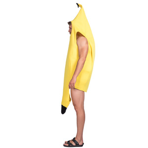 Disfraz de plátano para hombre, traje de cuerpo entero amarillo para fiesta de Halloween - Product Image 2