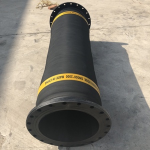 Tuyau de dragage marin robuste certifié ISO, résistant à l'abrasion et à la pression, renforcé en spirale d'acier, pour ports et zones offshore - Product Image 1