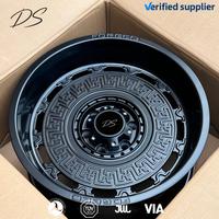 Jantes forgées de 16 à 24 pouces, roues personnalisées, jantes noires polies en relief, aluminium 6061-T6 T6061 pour Mercedes BMW Audi Lexus Cadillac SUV