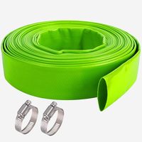 Tuyau plat en PVC robuste de 4 pouces à 4 barres, flexible, haute pression, 100 m, tuyau d'évacuation d'eau