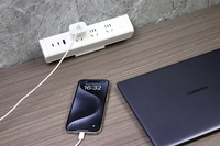 Pince de bureau multiprise 15A UK/US/EU prise 10A prise de table avec 2 ports USB-C 3 prises secteur protecteur de surtension de bureau support de pince