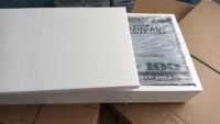 Barra de acrílico 100 billete de dólar signo Vip champán Led Botella Servicio glorificadores presentador para club nocturno