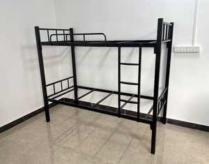 Lit double en métal moderne pour dortoir scolaire et <span class=keywords><strong>appartement</strong></span>, lit confortable pour étudiants du lycée - Product Image 4