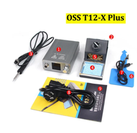 Station de Soudage OSS T12-X PLUS Fer à Souder Électronique avec Pointes T12 pour Réparation de Cartes PCB et Outils de Réparation de Soudure de Carte Téléphonique