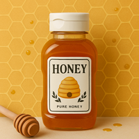 Bouteille vide de 300 ml en PET pour sauce ketchup ou salade, avec bouchon à clapet, forme personnalisée, impression sérigraphique, contenant souple en plastique