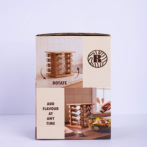 Juego de 16 Especieros de Madera de Haya de Primera Calidad con Soporte, Organizador de Cocina OEM ODM al por Mayor - Product Image 6