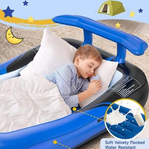 PVC Inflatable Travel Bed 81*45*22.4 Inch Air <b>Mattress</b> with Carry Bag <b>Portable</b> Toddler for Kids Indoor and Outdoor Camping - Product Image 3