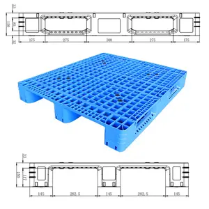 พาเลทมาตรฐาน1200x1000ยูโรพาเลทพลาสติกสำหรับงานหนัก