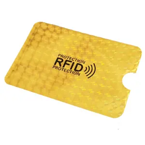 Pleochromatic RFID 차단 슬리브 신원 신용 카드 슬리브 세트 도난 방지 여권 프로텍터