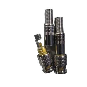 Suministro de fábrica <span class=keywords><strong>BNC</strong></span> enchufe macho tipo Aleación de zinc y PIN es conector coaxial RF de soldadura de cobre - Product Image 2
