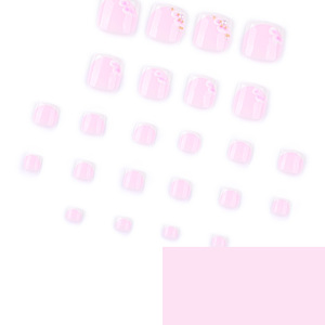 Uñas Postizas 3D con Diseño de Flor <span class=keywords><strong>Rosa</strong></span> y Punta Francesa, con Perla, para Mujer, para Uso Diario, en la Playa, Fiestas de Verano - Product Image 5
