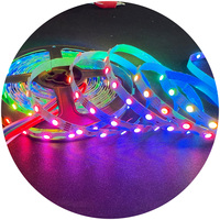 Tira de LED RGB 5050 en Forma de Zigzag, Tira de LED RGB DC12V Flexible y Cortable, Programación Mágica IC, Tipo S para Letreros Publicitarios