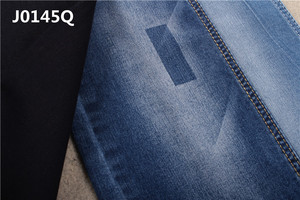 10,4 oz gran densidad de spandex de pantalones de mezclilla tela para mujer 4/1 azul añil oscuro barato tejido denim - Product Image 2