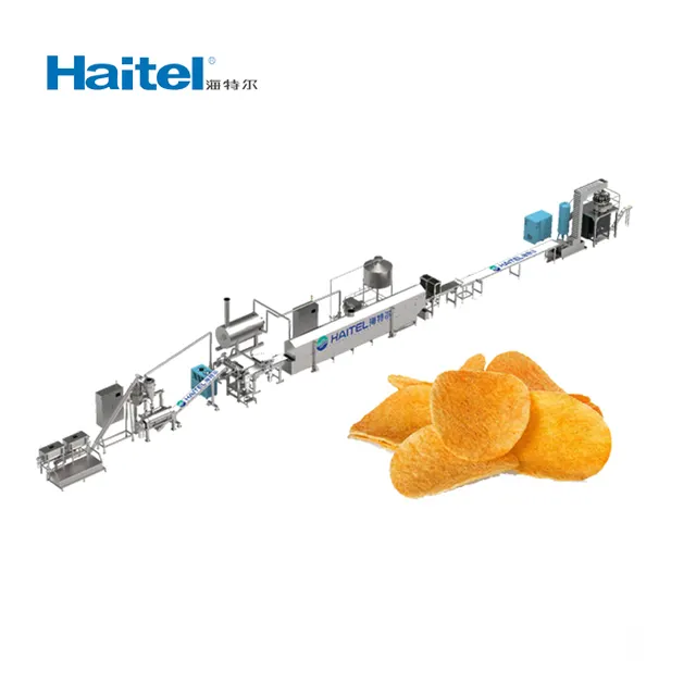 Ligne de production de chips de pommes de terre entièrement automatique machine à chips composées