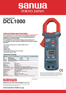 Current Measurement General-Purpose AC <b>Clamp</b> Meter LCD Display III 1000V Safety 1000A Current for HVAC - Product Image 2