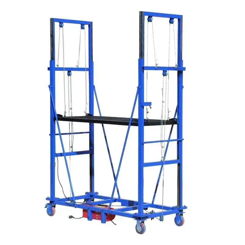 Good Quality 2 - 8m 300-500 kg Home Portable Lifting Platform Foldable Electric Lifting Scaffold