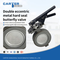 Válvula de Mariposa de Doble Offset con Asiento Metálico CF8, Brida RF, Manual, Exd IP65, Bidireccional, Cero Fugas, para Vapor, Aceite, Gas, Agua, ANSI, OEM