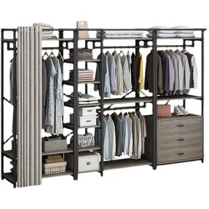 Étagère ouverte durable avec un <span class=keywords><strong>design</strong></span> moderne, adaptée aux vêtements de chambre à coucher ou aux vêtements de vente au détail - Product Image 4