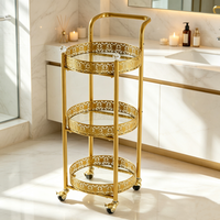 Étagère de rangement métallique polyvalente à 3 niveaux réglables pour l'organisation de la maison, du garage et de la cuisine