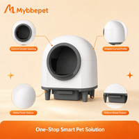 Bac à litière intelligent Dolphin CH-ICB015, toilette automatique pour chat à nettoyage automatique, commande par application, grande capacité 80L, bac à litière pour animaux de compagnie
