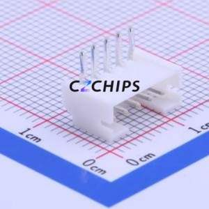 S5B-PH-K-S(LF)(SN) Wire-to-Board Pin Header Bent Lead Through Hole,P=2mm Connector 1x5P 2mm Right Angle Insert PH - Product Image 2