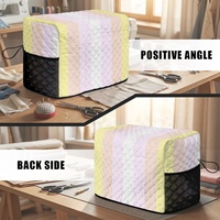 Housse de machine à coudre matelassée personnalisée à motif Pangender, housse anti-poussière en polyester à thème arc-en-ciel gay pour armoire domestique