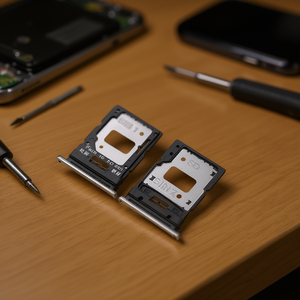 Vassoio porta SIM e slot Micro SD di ricambio per Xiaomi Mi11 Lite, colore argento - Product Image 3