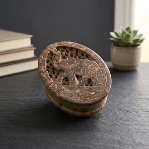 Boîte à pilules en pierre de savon - Product Image 3