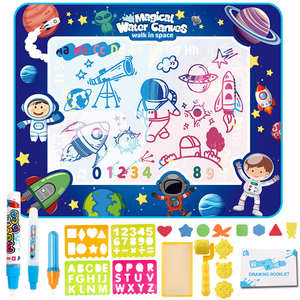 100*80cm extra große Größe leuchtet im Dunkeln Zeichenbrett Aqua Magic Mat Lernspiel zeug Wasser Doodle Mat - Product Image 2
