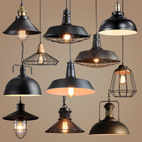 Lustre industriel vintage en aluminium noir mat pour salle à manger, cuisine, restaurant, luminaires suspendus, tailles 1.07