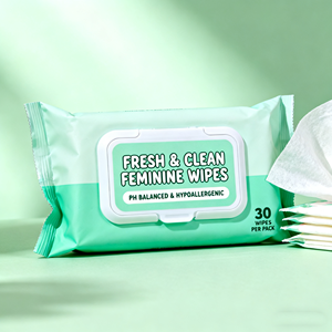 Lingettes intimes féminines personnalisées en gros avec logo, lingettes humides pour soins quotidiens, lingettes intimes féminines biologiques - Product Image 4