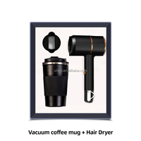 Logo personnalisé Bureau Entreprise Cadeau d'anniversaire Promotionnel Tasse à café + Sèche-cheveux Coffret cadeau de luxe d'entreprise