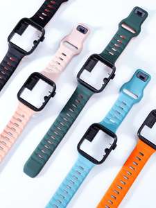 2023 nouveauté Double couleur Bracelet Bracelet de montre en Silicone pour <span class=keywords><strong>Apple</strong></span> <span class=keywords><strong>Watch</strong></span> Band 38 40 41 42 44 45 49 <span class=keywords><strong>mm</strong></span> pour iWatch S8 - Product Image 5