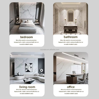 Stiker Dinding Geometris Modern Perekat Sendiri Lebar 10 cm Wallpaper Border Dekoratif untuk Lemari Dapur dan Toilet
