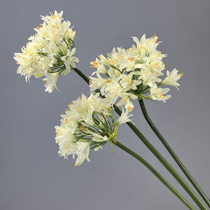 Flores Artificiales de Agapanto Africano (Lirio Africano) de Seda para Decoración de Bodas, Recién Llegadas - Product Image 3