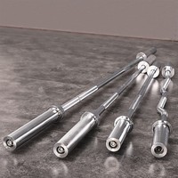 Ensemble de barres de musculation professionnel Olympic1 Specialty, électroplaqué massif, SR GLG-ZAG1.2, barre droite et barre EZ Curl avec poignée moletée pour la gym