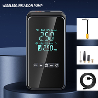 Pompe à air électrique miniature portable 12V pour voiture et vélo, gonfleur de pneus, batterie 1800mAh, compresseur d'air portable pour voitures et vélos