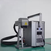 Machine de marquage laser à fibre portable mini, gravure or et argent, refroidissement par air, prend en charge les formats DXF BMP AI, état neuf