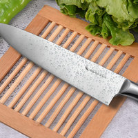 Ensemble de couteaux de chef blancs en acier inoxydable de haute qualité Ensemble de blocs de couteaux de cuisine